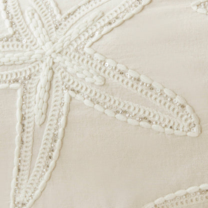 Lily Starfish 1 Piece Cotton Pillow Cover