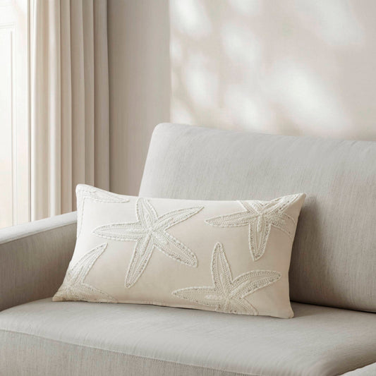 Lily Starfish 1 Piece Cotton Pillow Cover