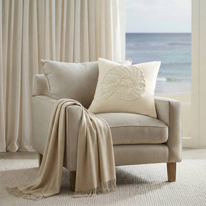 Luna Spiral Shell 1 Piece Cotton Pillow Cover