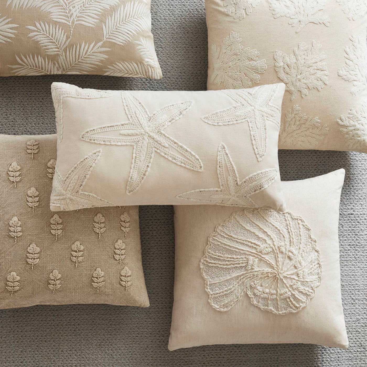 Luna Spiral Shell 1 Piece Cotton Pillow Cover