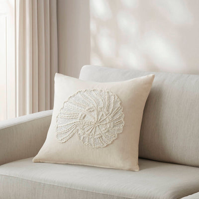 Luna Spiral Shell 1 Piece Cotton Pillow Cover