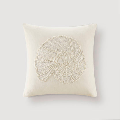 Luna Spiral Shell 1 Piece Cotton Pillow Cover