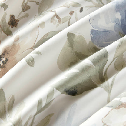 Herbal 6-Piece Cotton Sateen Print Oversized Comforter Set