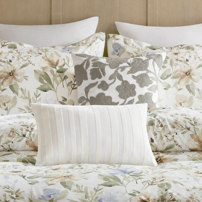 Herbal 6-Piece Cotton Sateen Print Oversized Comforter Set