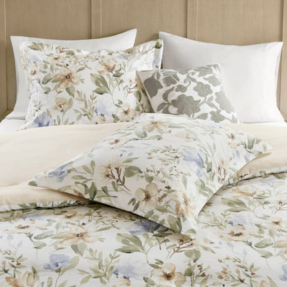 Herbal 6-Piece Cotton Sateen Print Oversized Comforter Set