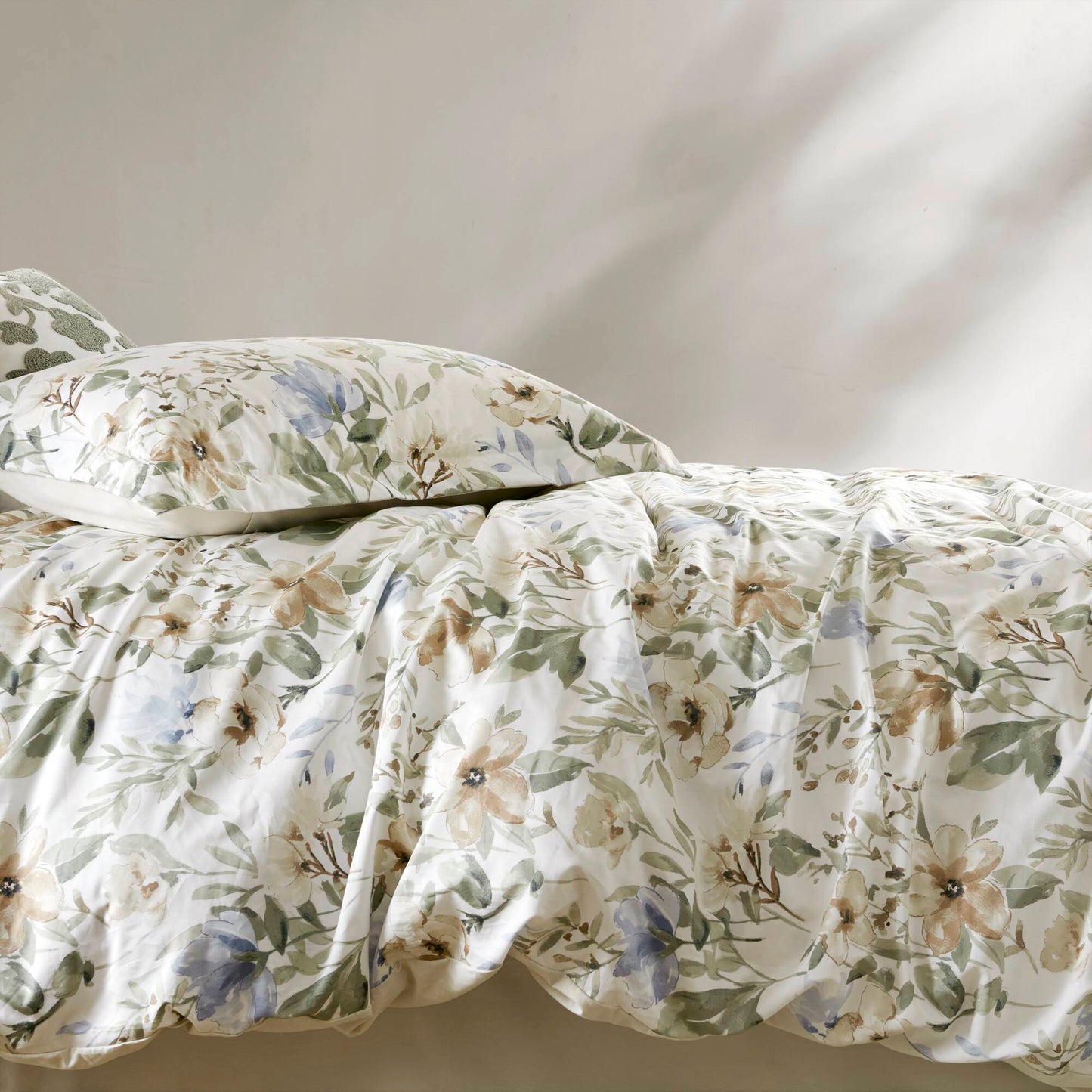 Herbal 5-Piece Cotton Sateen Print Duvet Set