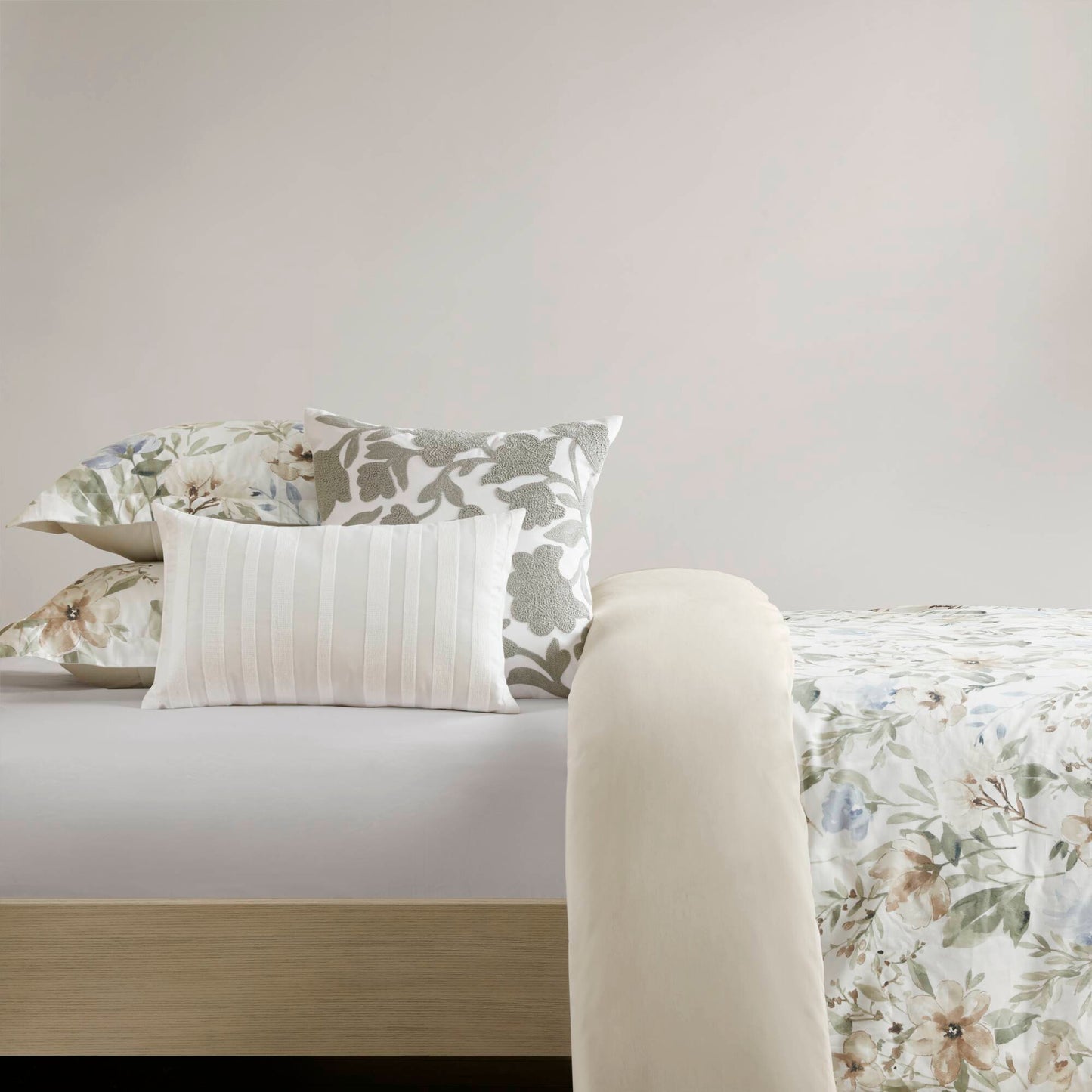 Herbal 5-Piece Cotton Sateen Print Duvet Set