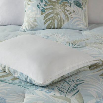Kiawah Island 6-Piece Oversized Cotton Comforter Set with Throw Pillow
