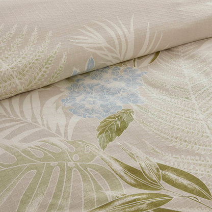 Kiawah Island 5-Piece Cotton Duvet Cover Set with Throw Pillow