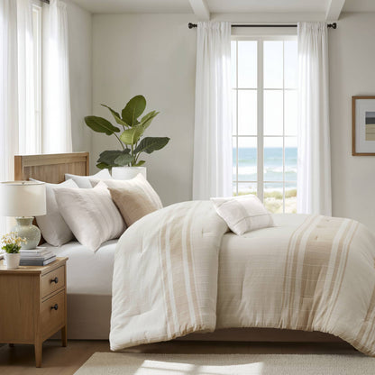 Morgan 6-Piece Cotton Jacquard Oversized Comforter Set