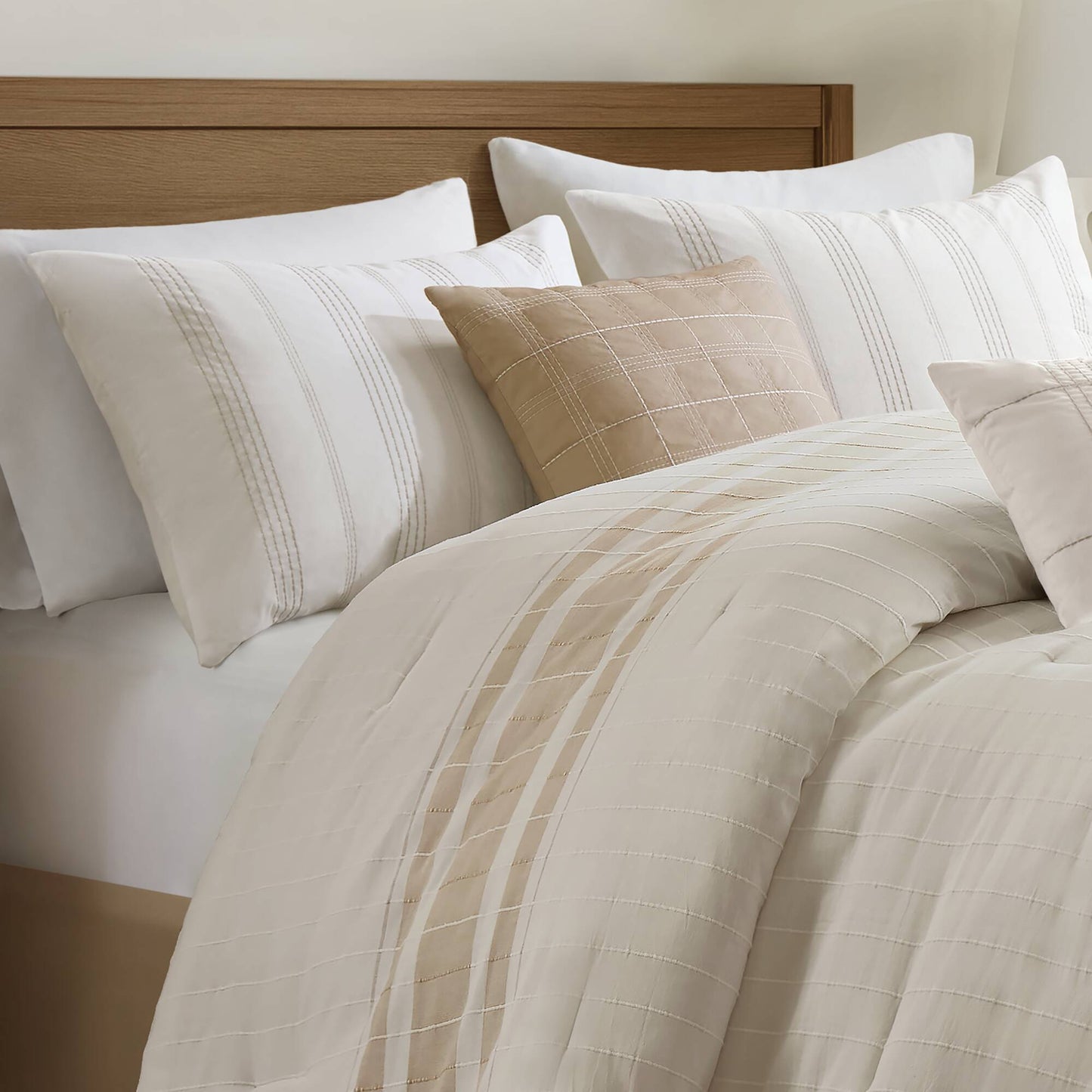 Morgan 6-Piece Cotton Jacquard Oversized Comforter Set