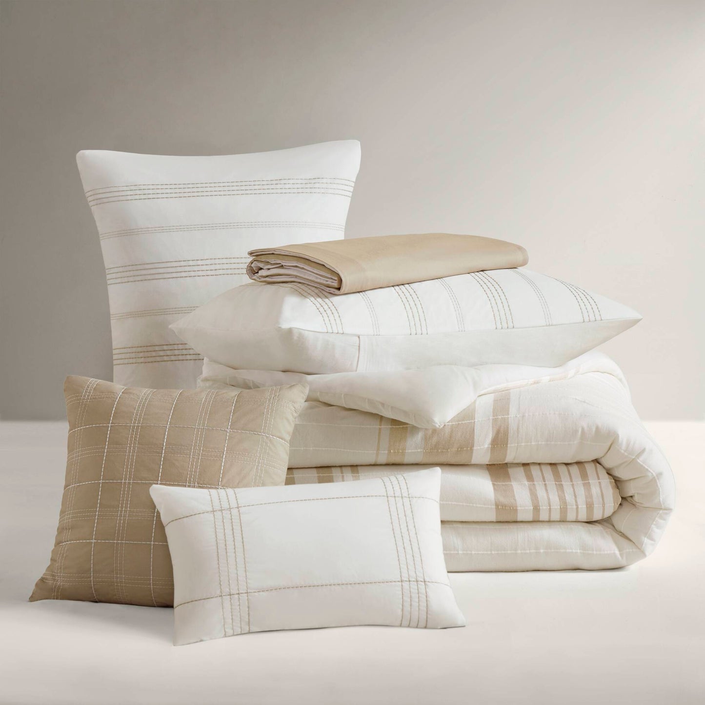 Morgan 6-Piece Cotton Jacquard Oversized Comforter Set