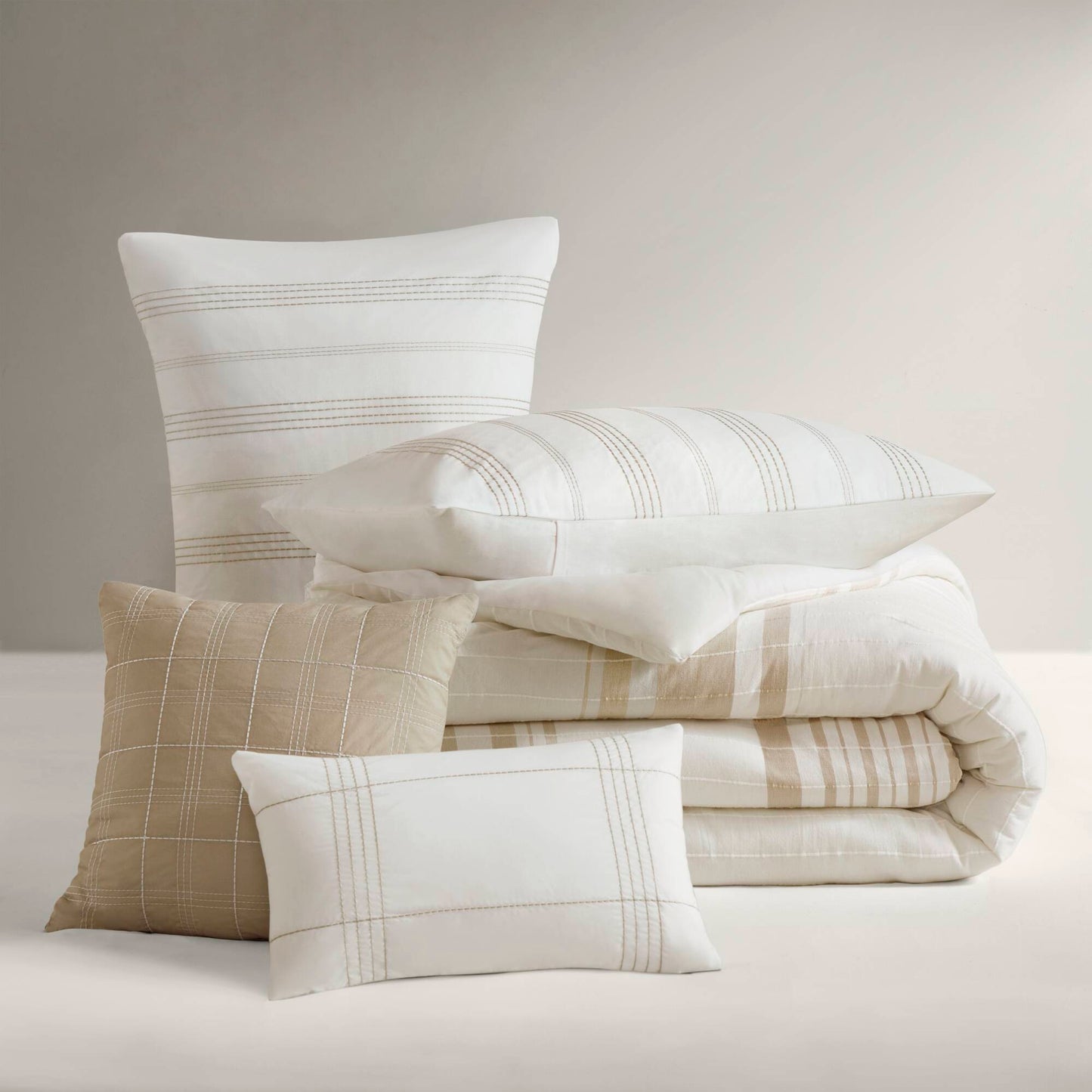 Morgan 5-Piece Cotton Jacquard Duvet Set