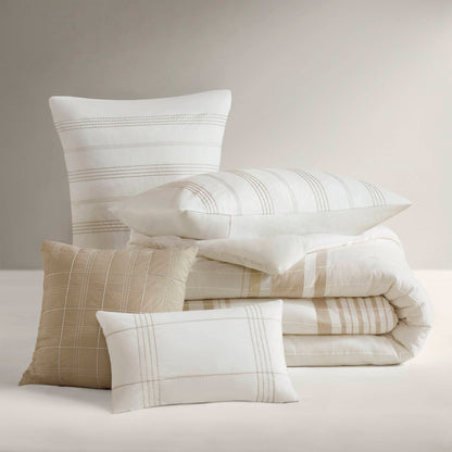 Morgan 5-Piece Cotton Jacquard Duvet Set