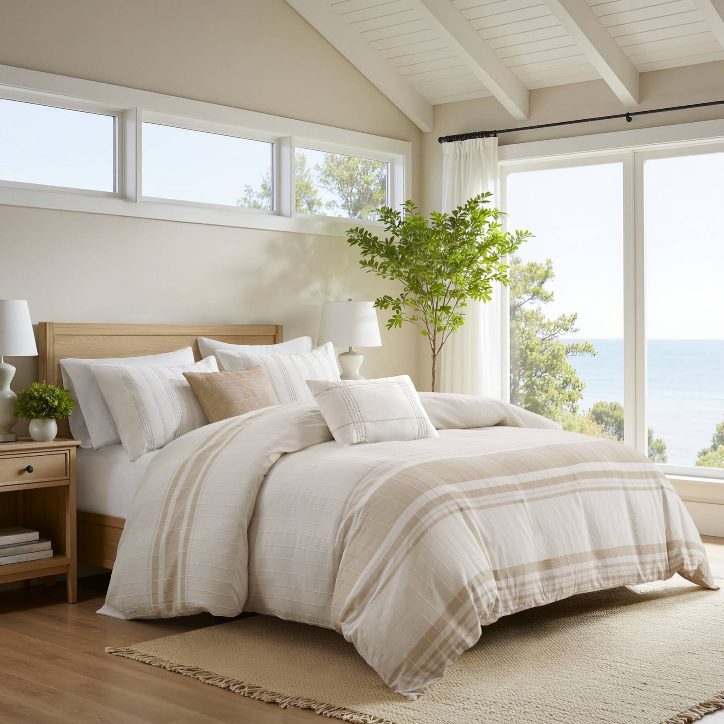 Morgan 5-Piece Cotton Jacquard Duvet Set