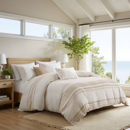 Morgan 5-Piece Cotton Jacquard Duvet Set