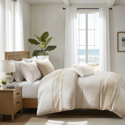 Morgan 5-Piece Cotton Jacquard Duvet Set