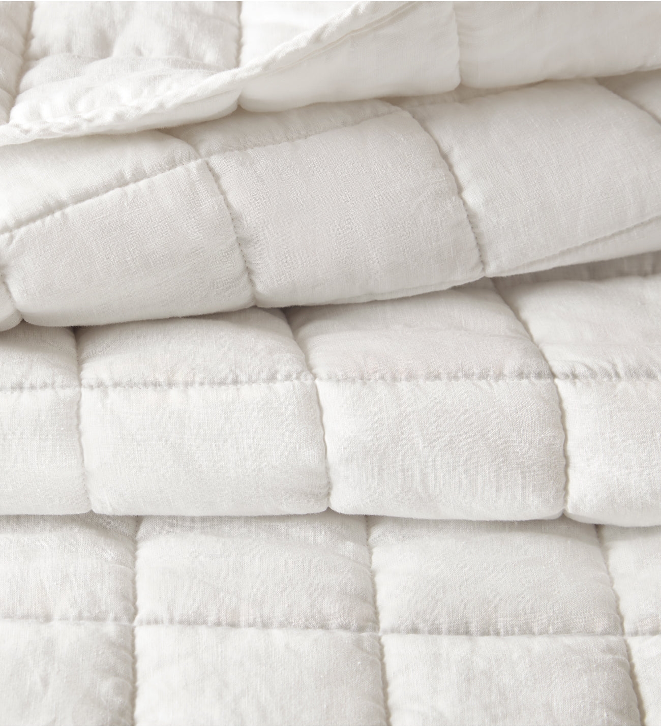 French Flax Linen Garment Washed Quilt Set